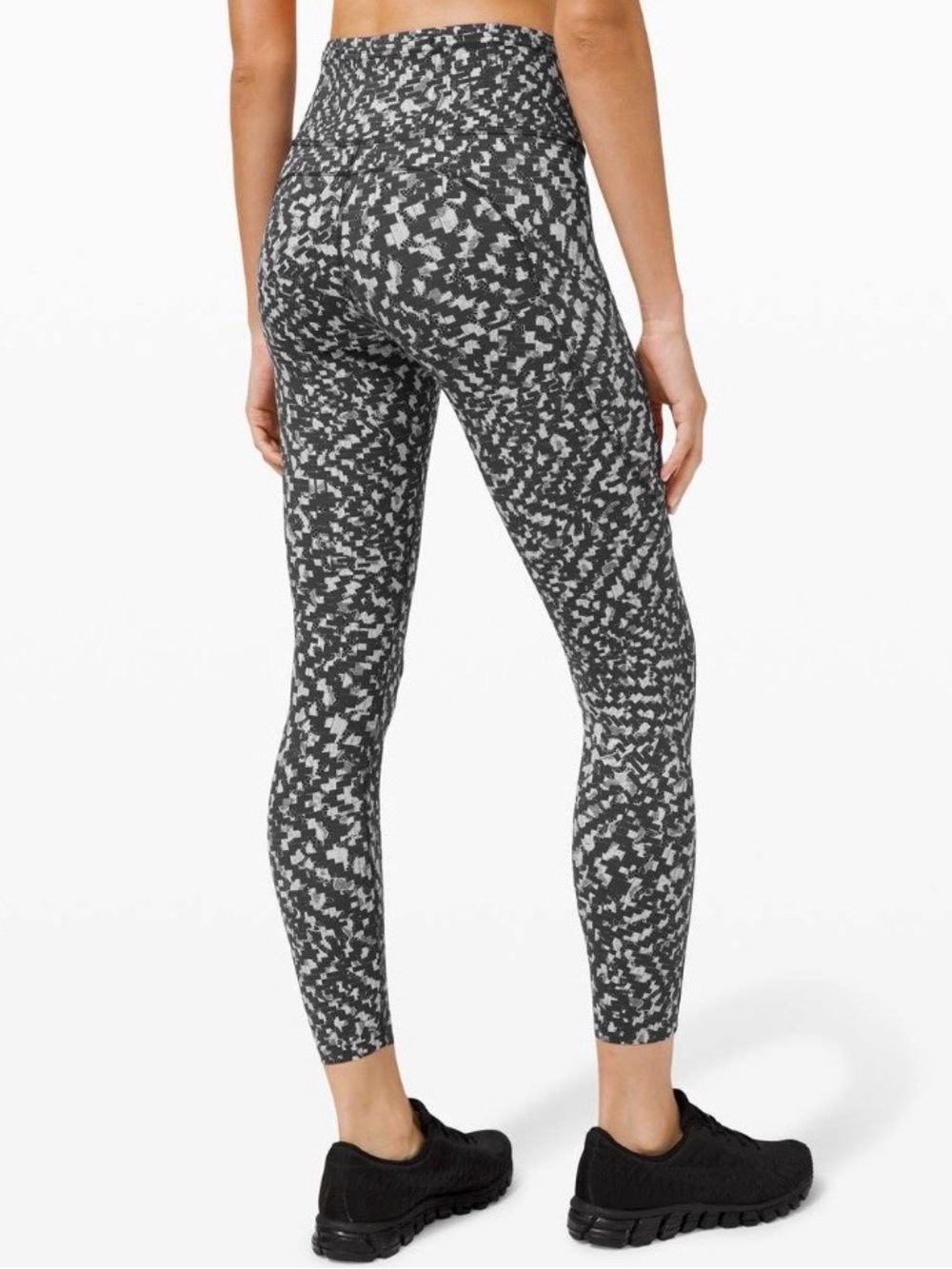 lululemon athletica Black & Gray Pixelated High-Rise Leggings - Picture 3 of 6